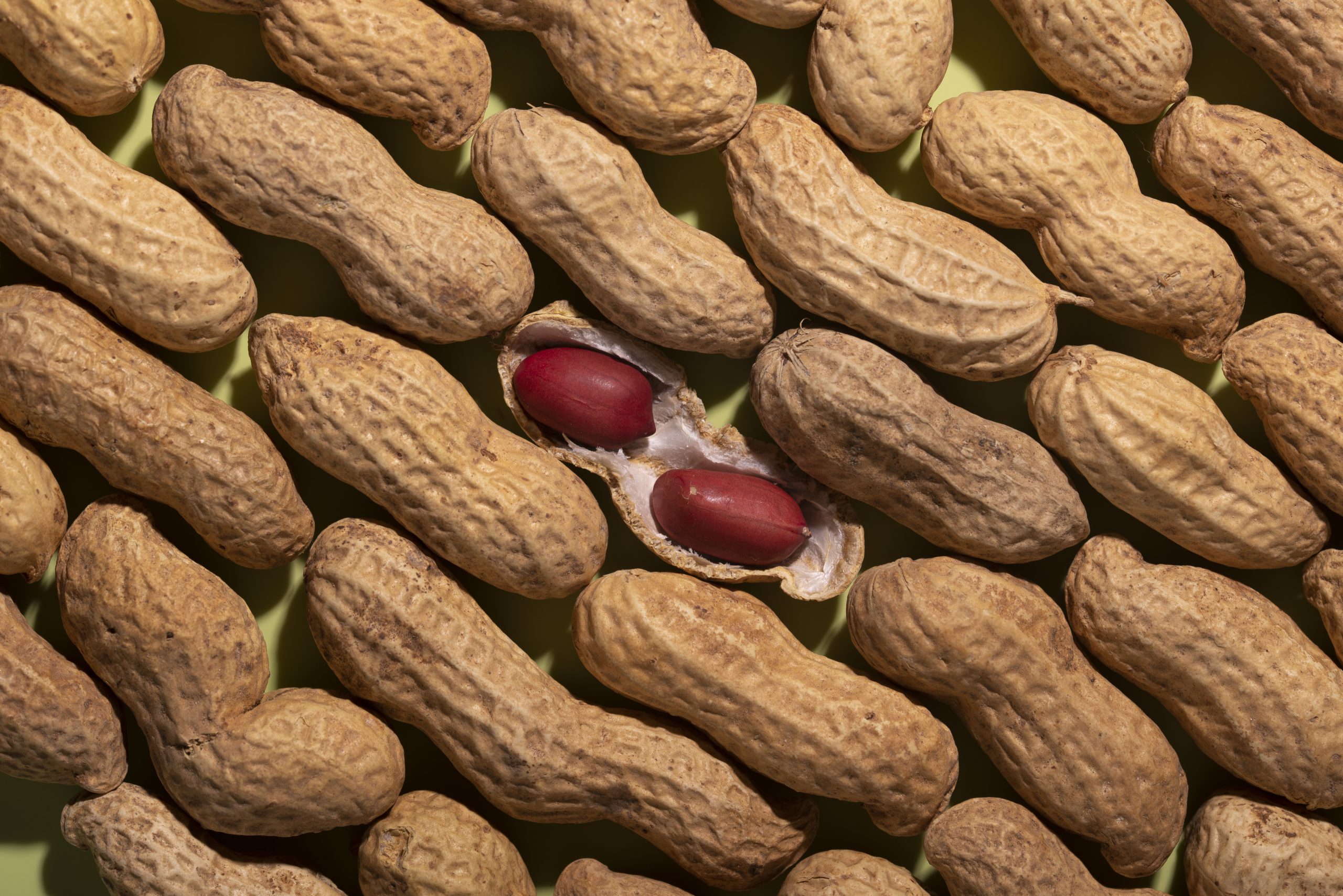 top-view-peanuts-arrangement